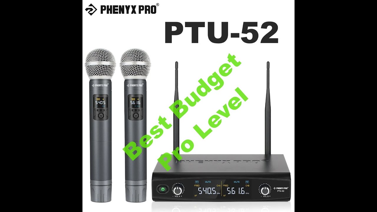 Phenyx Pro PTU-52 Affordable Pro level wireless microphone
