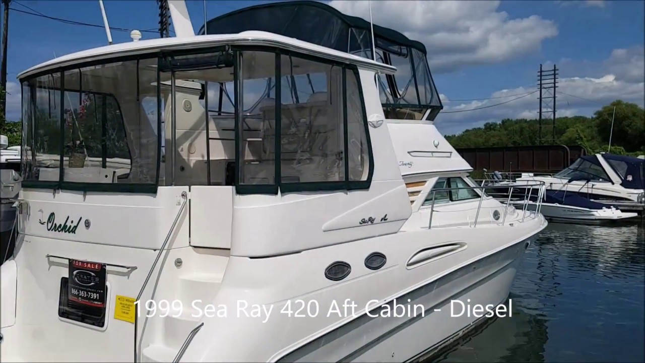 1999 Sea Ray 420 Aft Cabin For Sale - Freshwater Diesel