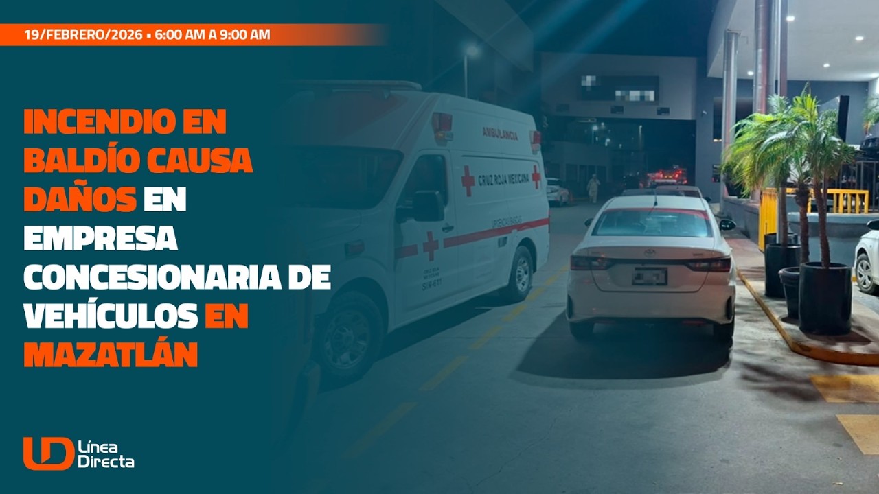 Mazatlán | Incendio arrasa 7 autos nuevos en agencia