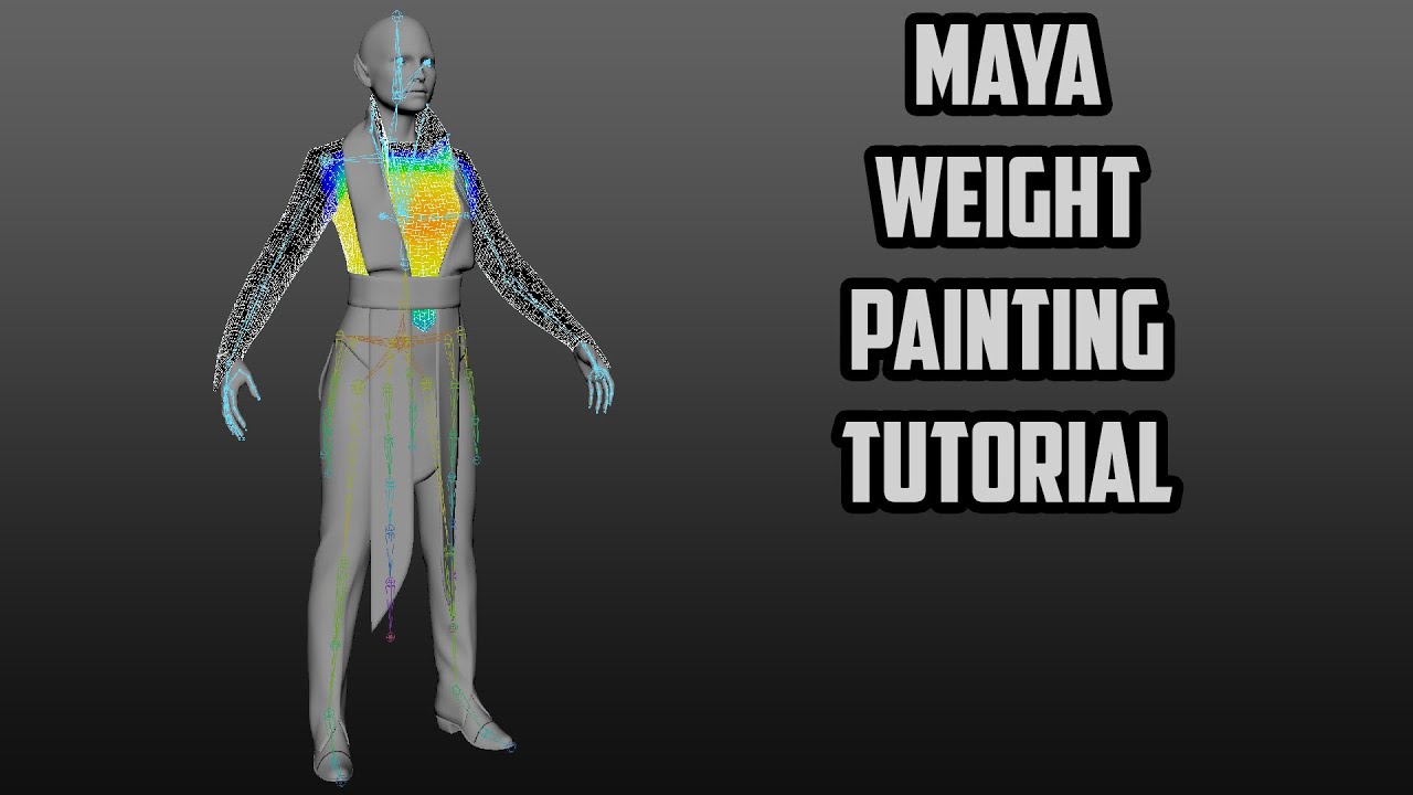 Character creation 14 Maya Weight Painting Tutorial