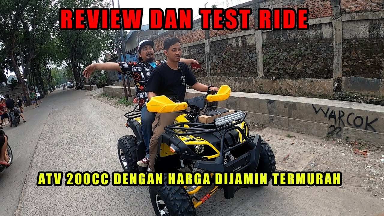 REVIEW DAN TEST RIDE ATV 200 CC TERMURAH