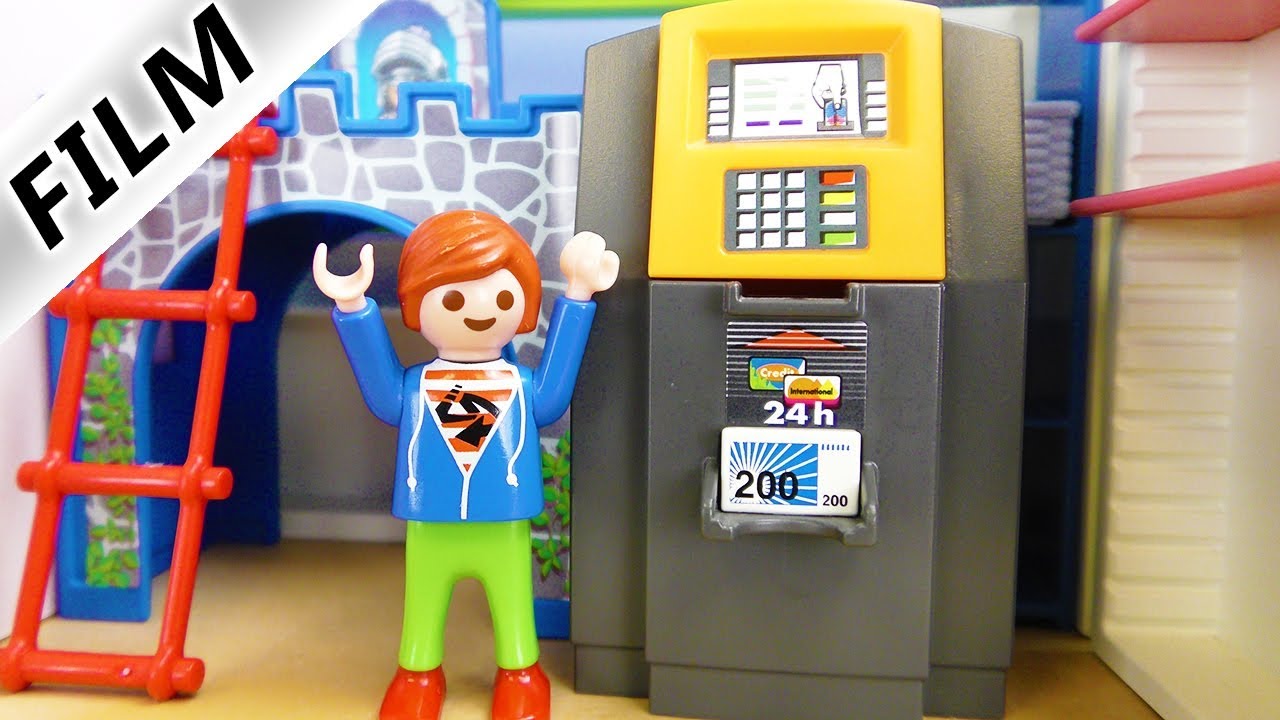 Playmobil Film Deutsch - JULIANS GELDAUTOMAT FÜR ZUHAUSE! TASCHENGELD AUFBESSERN - Familie Vogel