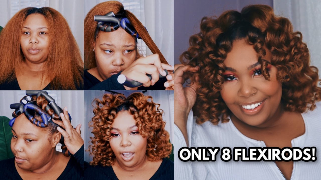 EASY Flexi Rod HACK w/ ONLY 8 FLEXIRODS on DRY HAIR | IM SHOOOOK!!