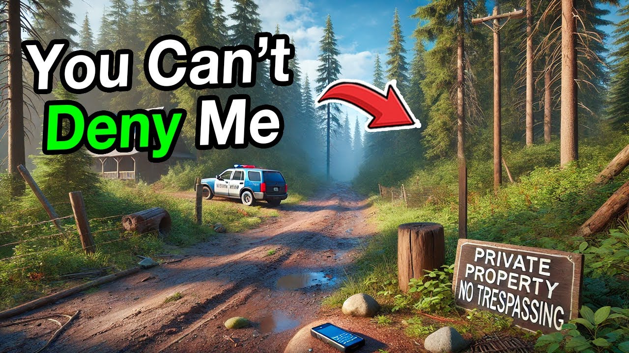 Karen Calls 911 While Trespassing on My Private Forest Property Officer I Am the Owner of This Land!