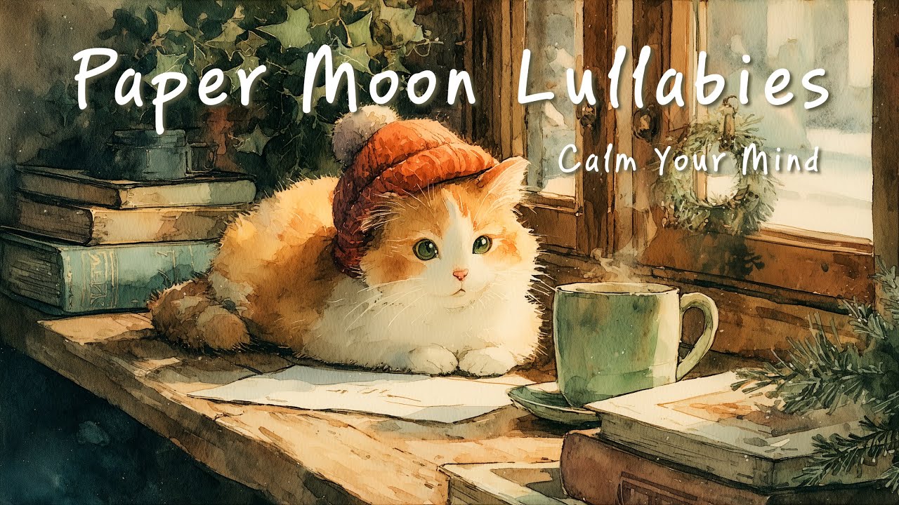 (NO MID-ROLL ADS) Paper Moon Lullabies 🌙 Gentle Piano & Clarinet for Deep Sleep