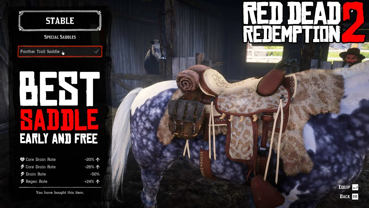 How to Get the Best Saddle Early in Chapter 2 for Free RDR2 Tutorial #rdr2 #gaming #gamingtutorial