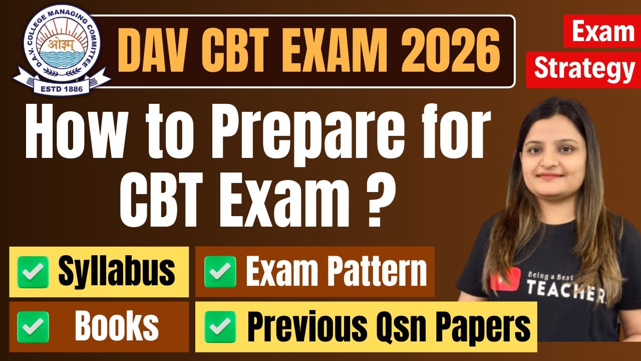 DAV CBT EXAM: How to do Preparation? | Exam Syllabus, Pattern, Previous Year Papers & Notes/Books