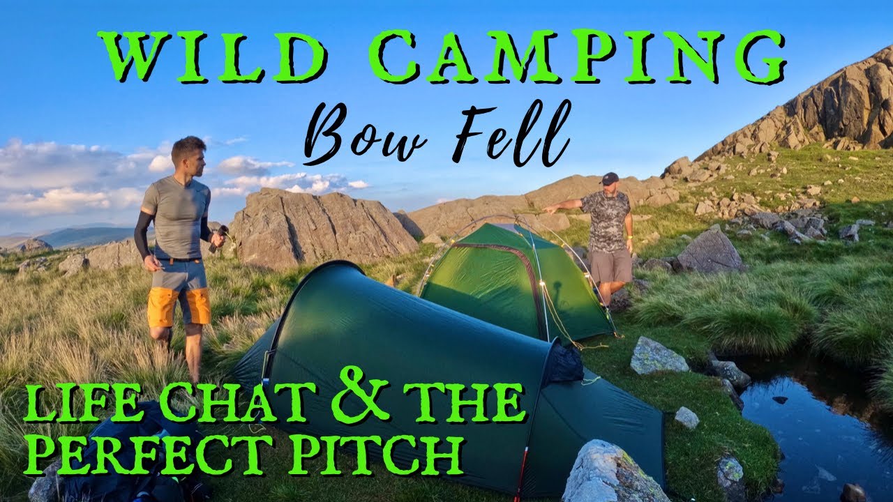 BOW FELL WILD CAMP with Patreon Si and a Dog - Lake District UK Camping