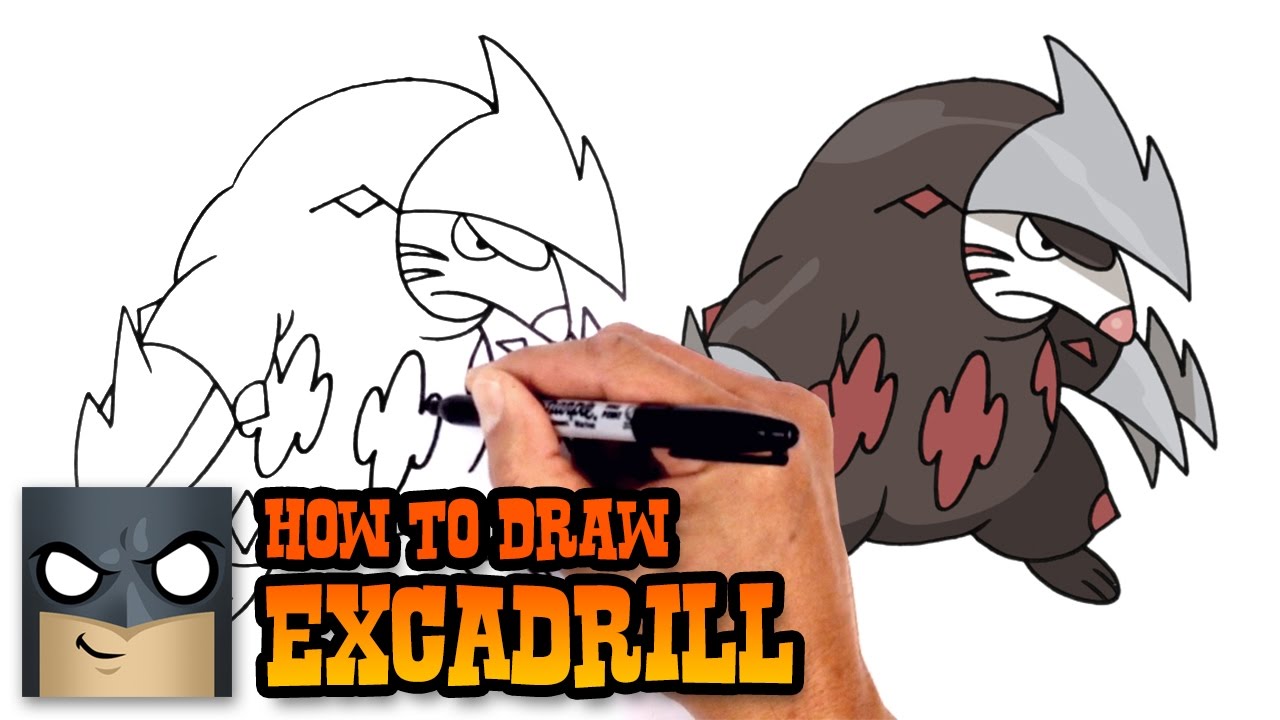 How to Draw Pokemon | Excadrill