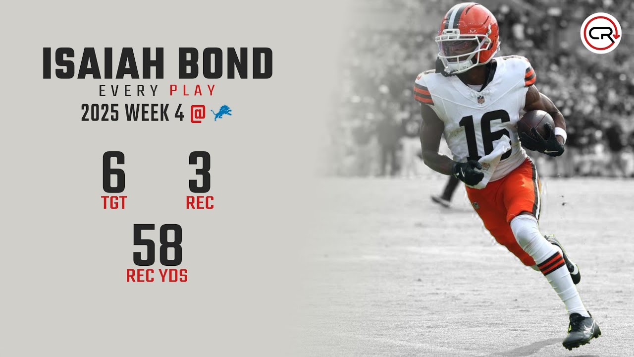 Isaiah Bond Week 4 Highlights | Every Target and Catch vs Lions