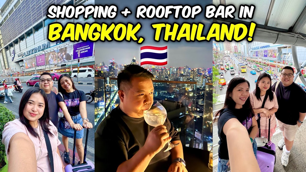 Platinum Mall & Krung Thong Plaza Shopping + Rooftop Bar in Bangkok! 🇹🇭 | JM Banquicio