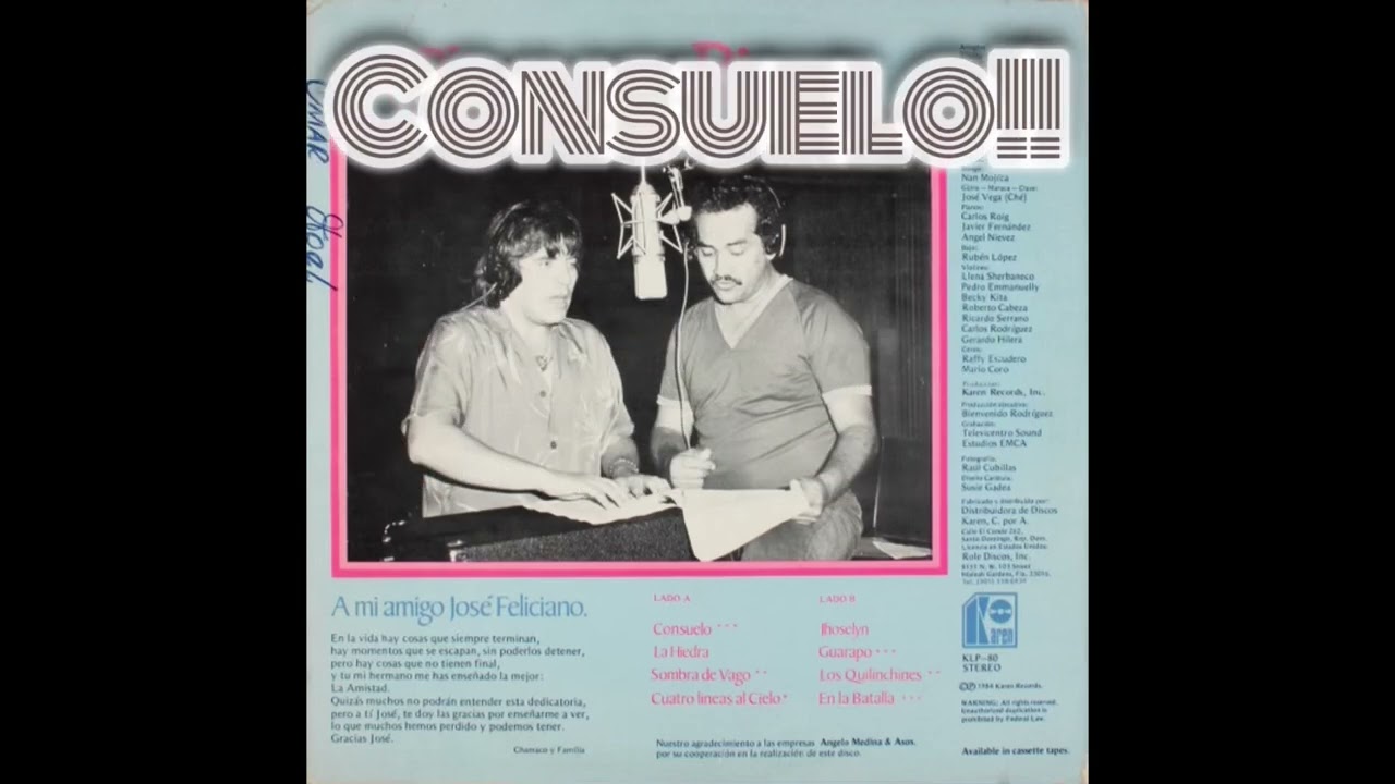 Consuelo Chamaco Rivera y José Feliciano (letra)