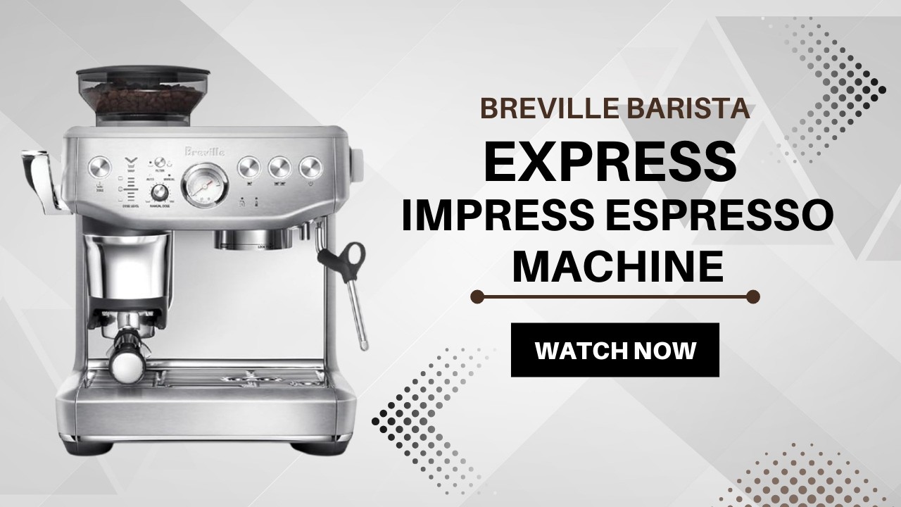 Breville Barista Express Impress BES876BSS &ndash; Intelligent Dosing, Assisted Tamping, Perfect Espresso