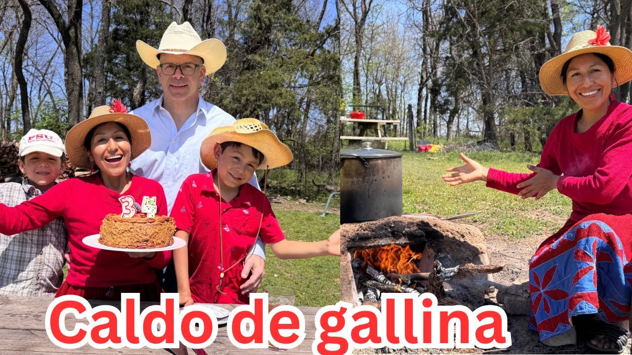 Celebrando mi CUMPLEAÑOS en el CAMPO con un CALDO de GALLINA 🎂🐓
