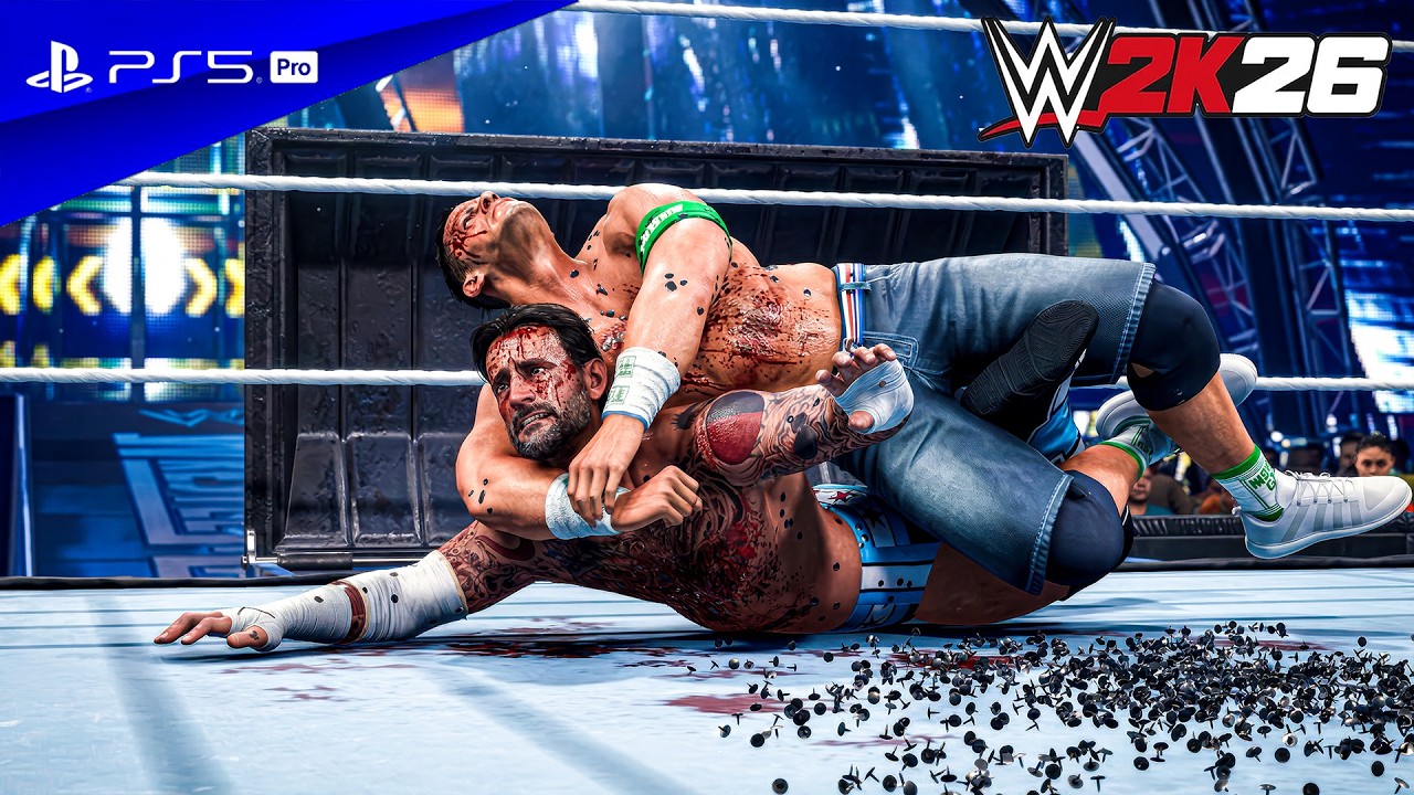 WWE 2K26 - John Cena vs. CM Punk - Dumpster Match at Wrestlemania 27 | PS5™ Pro [4K60]