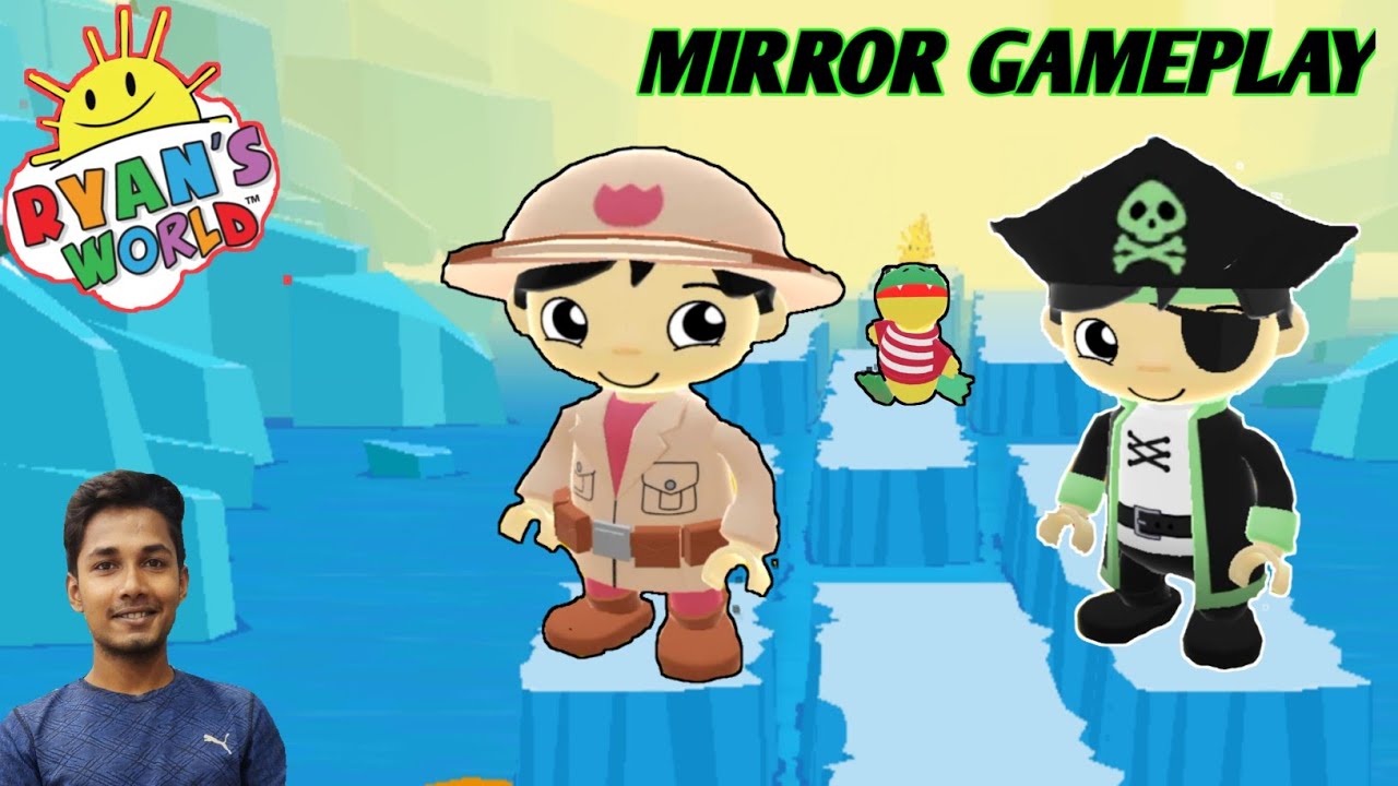 Tag With Ryan - Paleantologist Ryan vs Dark Seas Ryan Mirror Gameplay !!!
