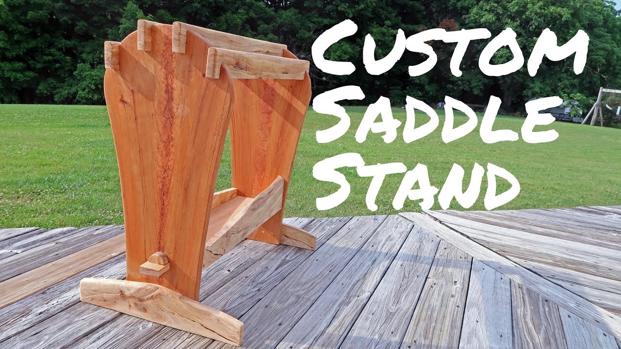 Cherry & Spalted Maple Saddle Stand