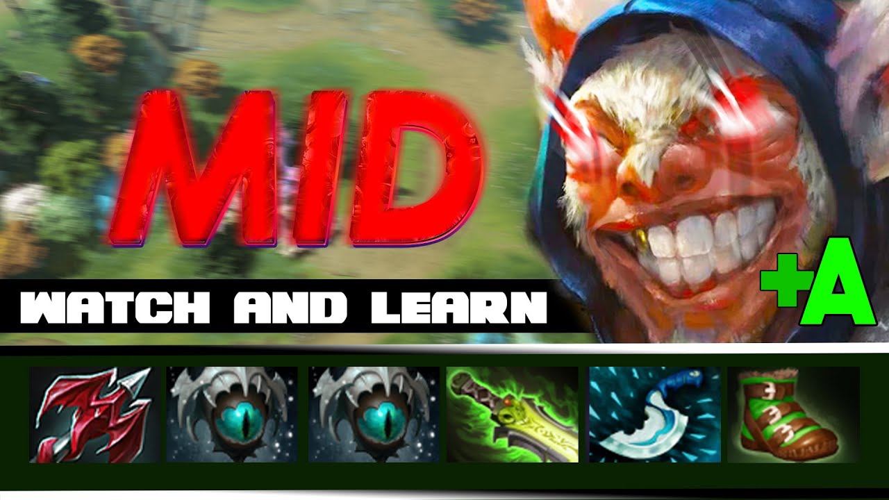 Meepo Mid , Watch and learn hero Meepo game in mid lane