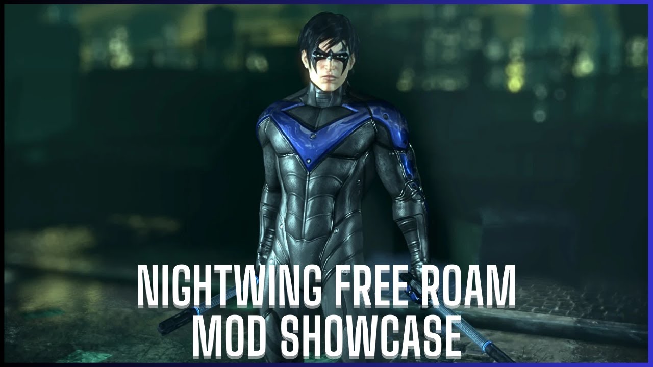 Batman Arkham City - Nightwing Free Roam (Mod Showcase)