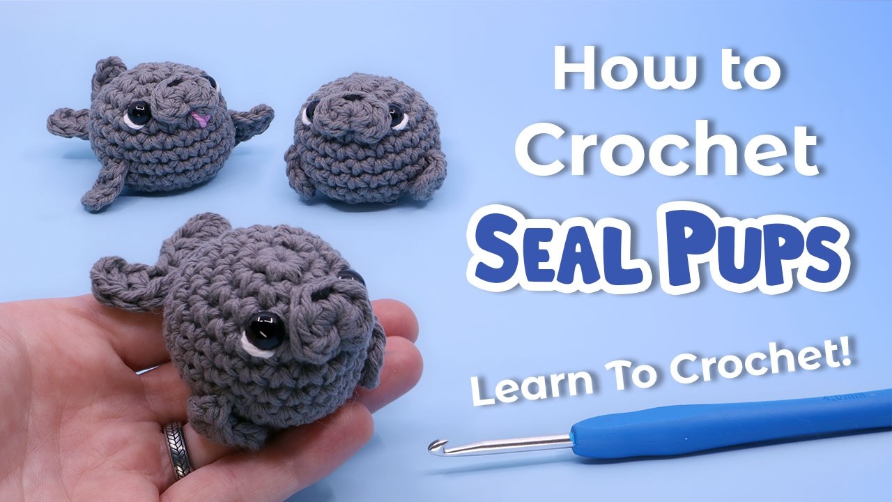 How to Crochet Seal Pups || Beginner Amigurumi Pattern - LEARN TO CROCHET!