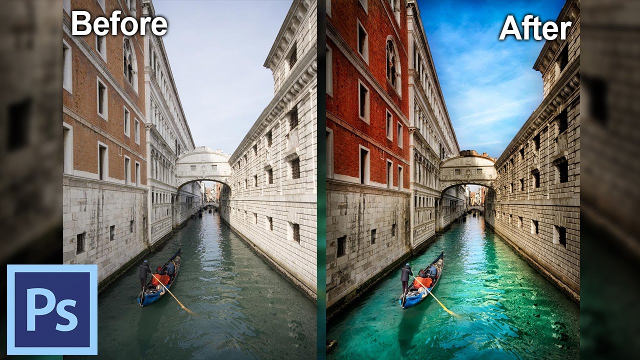 How to Process Photos in Photoshop - Example: The Canals of Venice I | Photoshop Tutorial