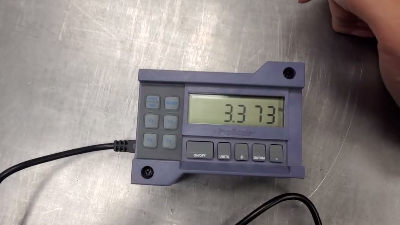 How to use the ABS/INC key on a digital readout from Accurate Technology