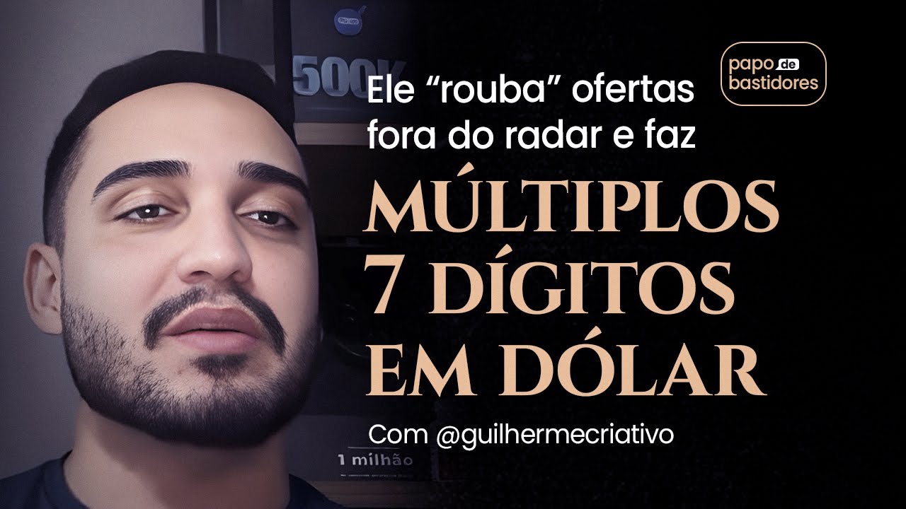 Ele “rouba” ofertas fora do radar e faz múltiplos 7 dígitos em dólar nos EUA – @guilhermecriativo