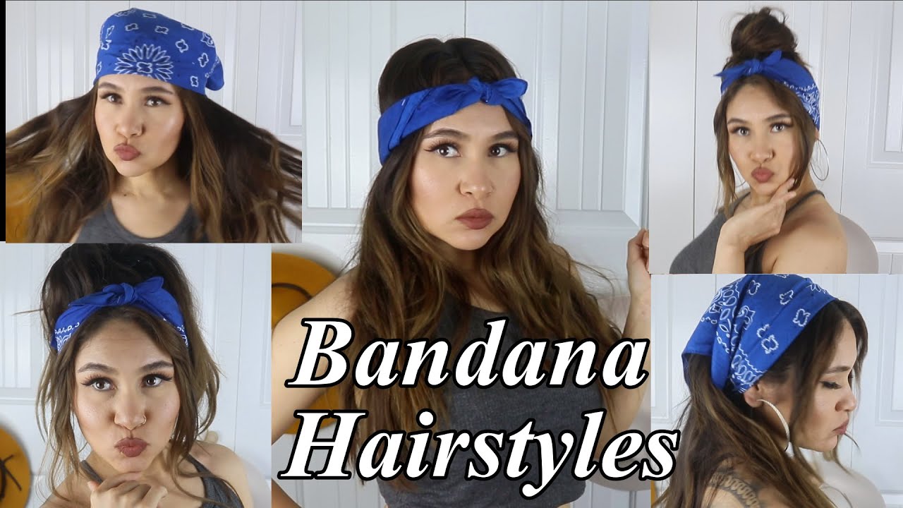 8 Peinados Faciles con Pañuelo | Easy Bandana Hairstyles