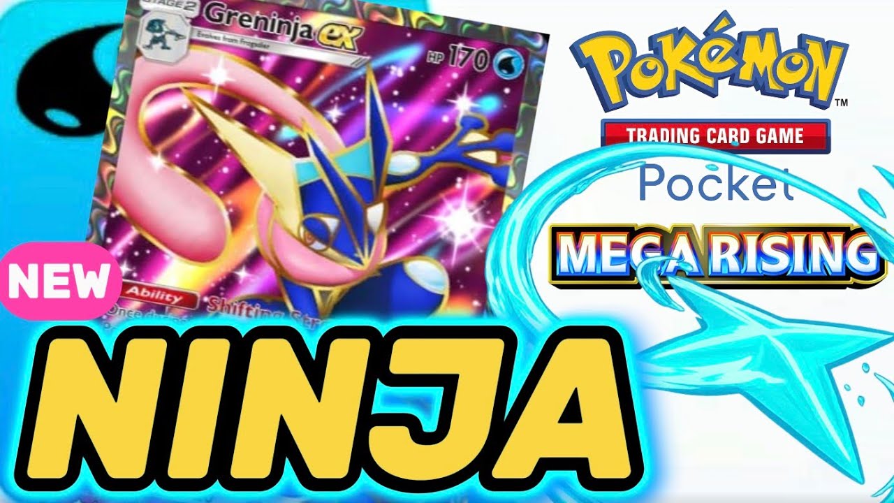 New GRENINJA EX turns your whole team into insane NINJA ! ー Pokemon TCG Pocket new pack: Mega Rising