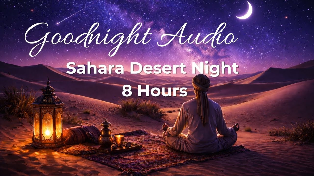 Sahara Desert Night - 8 Hours of Wind, Piano & Synth for Calm Sleep