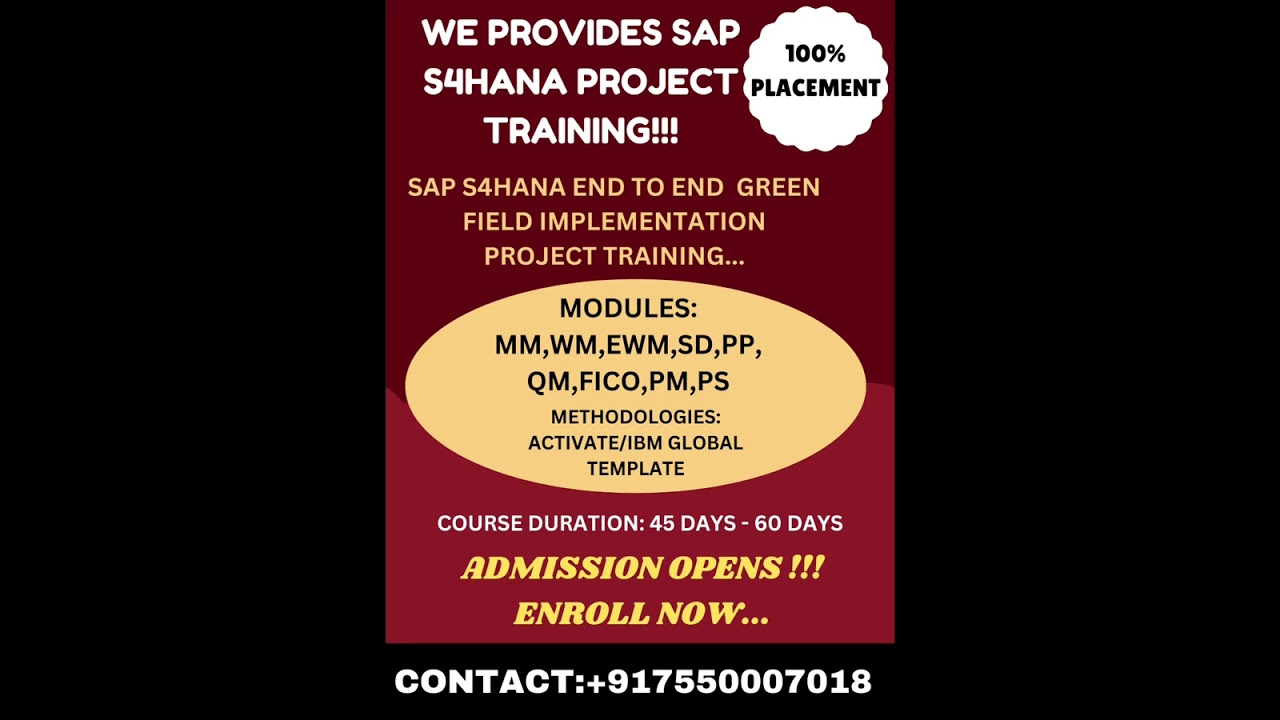 100% PLACEMENTASSIST#sapmm#sapfresher #SAP#SAPLEARNING#sapficofresher#sapficotraining#sapewm#SAPMM