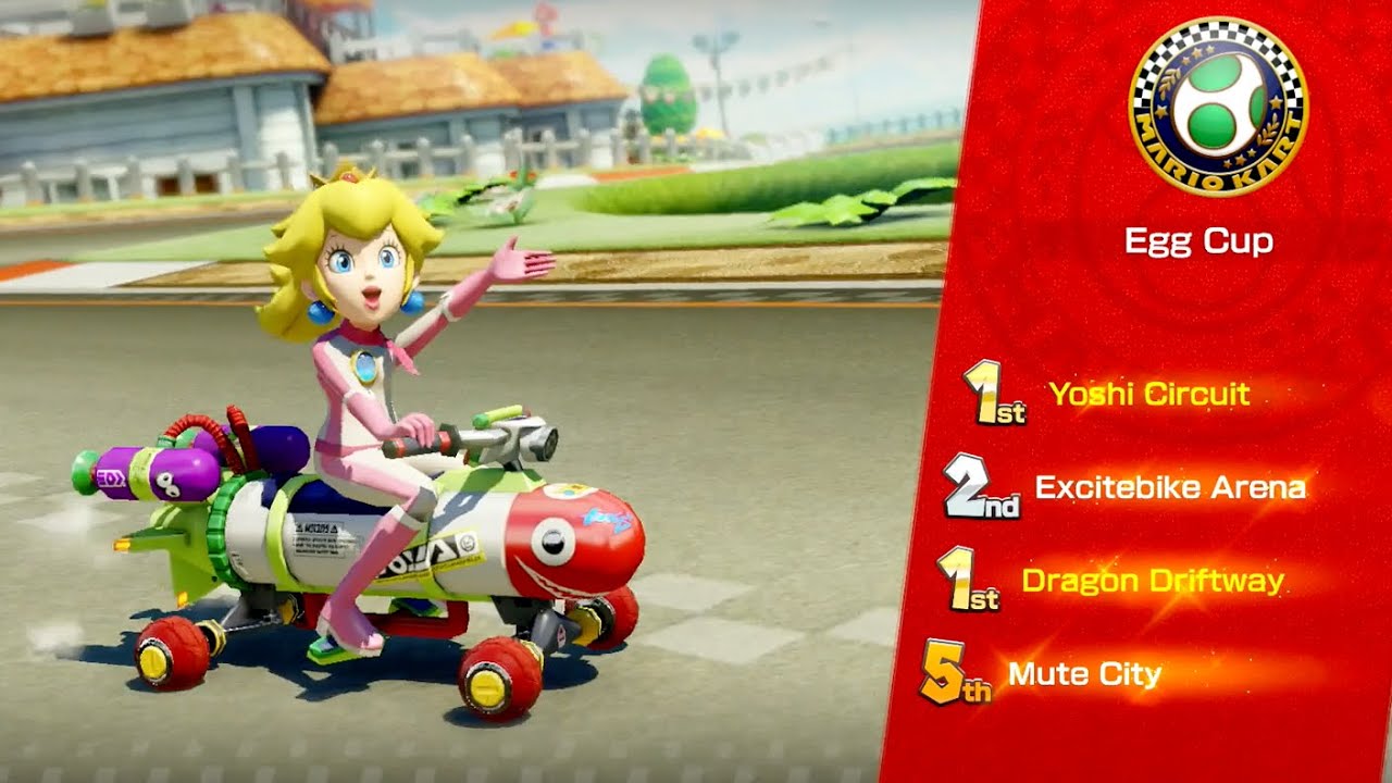 Mario Kart 8 Deluxe - Egg Cup 200cc - Peach Gameplay | MarioGamers