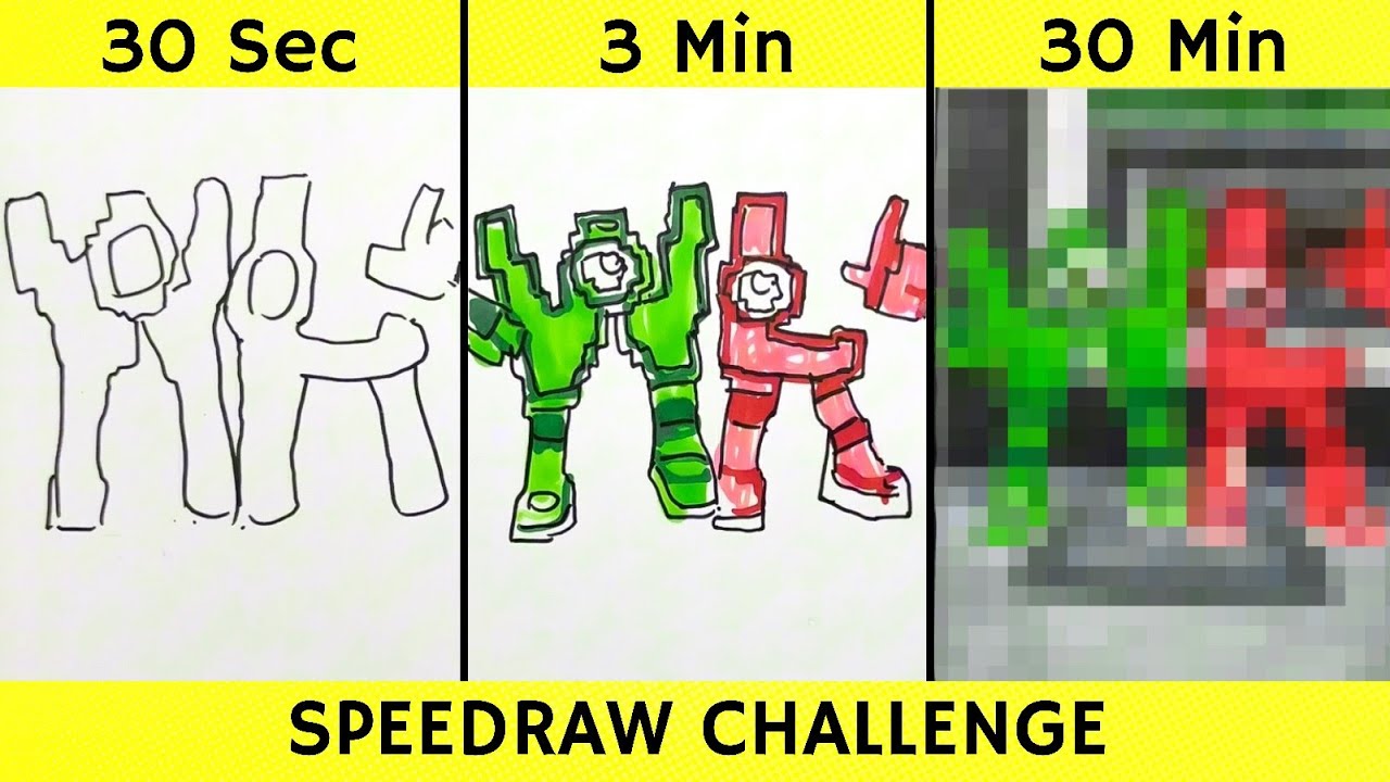 Drawing W OR L in 30 sec, 3 min, and 30 min | Steal a Brainrot | Fendraw