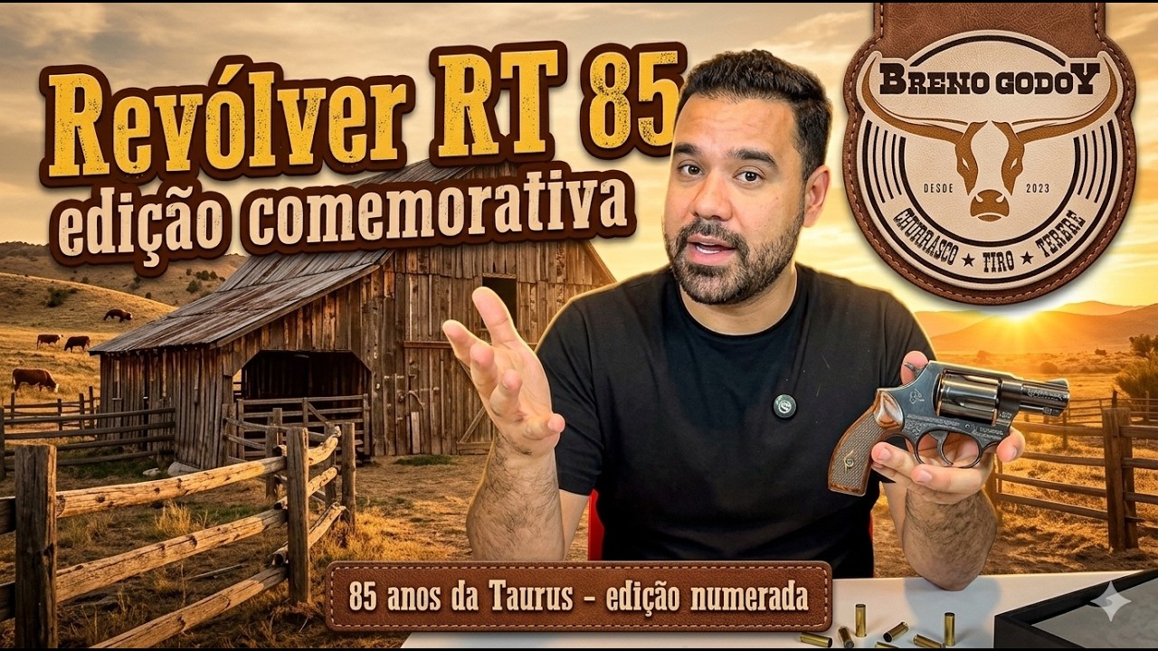 Revólver Taurus RT 85 - Edição comemorativa e numerada  - 85 anos - calibre .38SPL