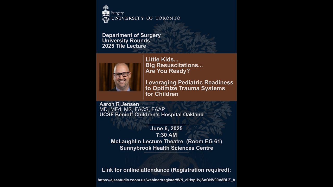 Tile Lecture 2025- Department of Surgery University Rounds