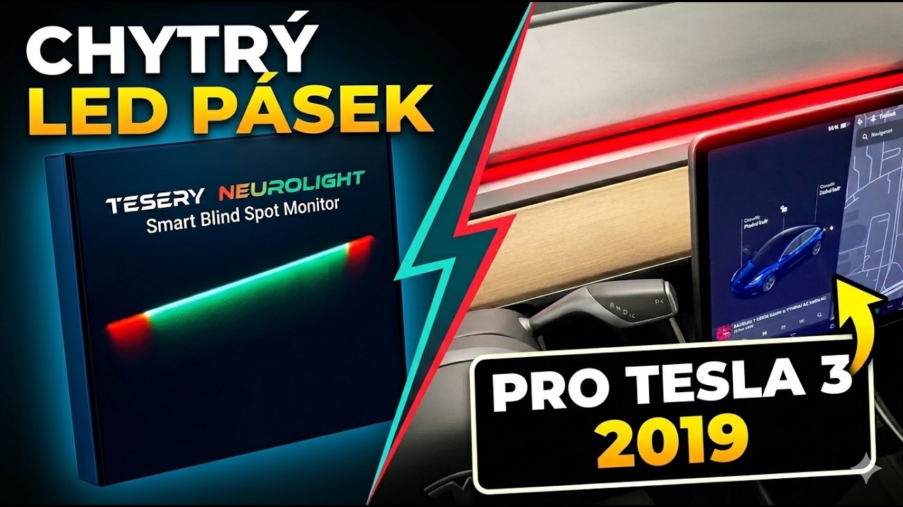 Chytr&yacute; LED p&aacute;sek pro Tesla 3 2017-2020 TESERY Neurolight