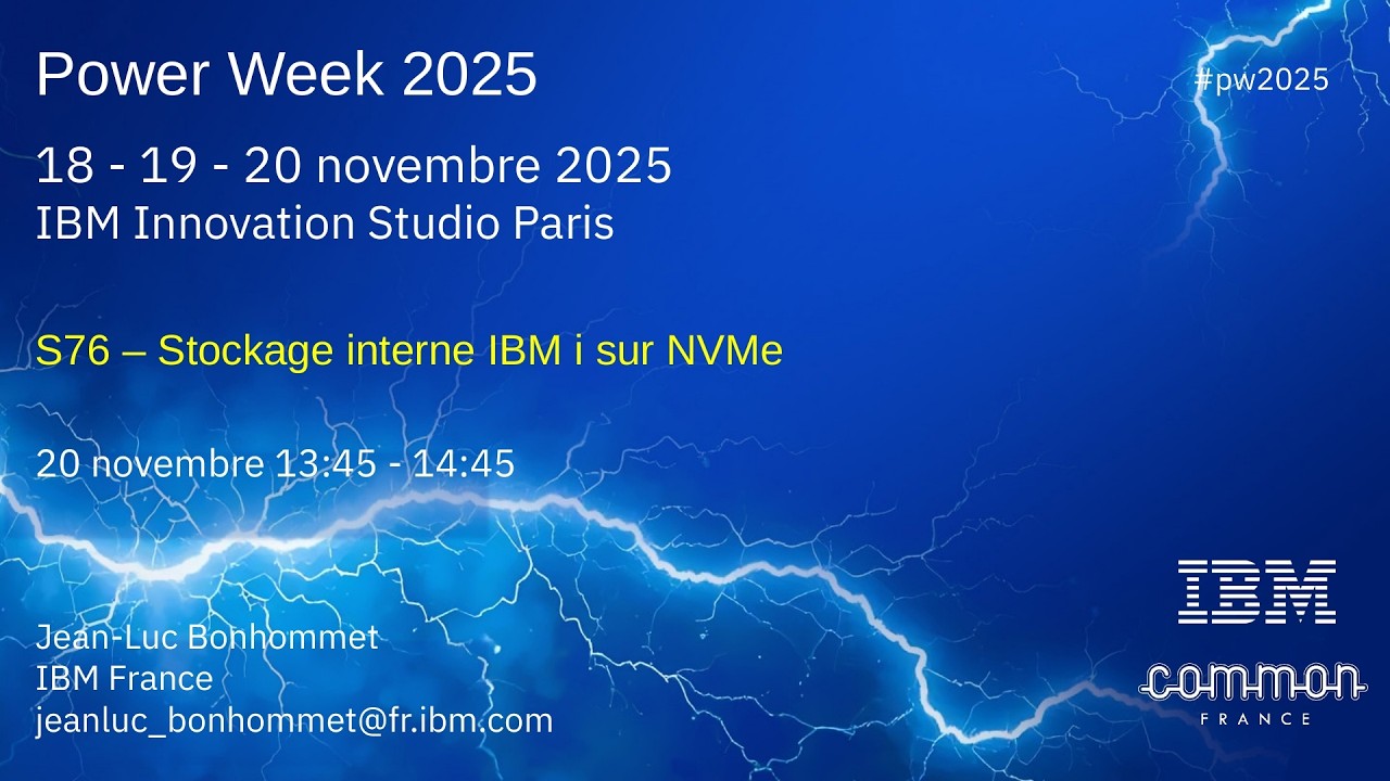 Power Week 2025 - S76 - Stockage interne sur NVMe - Compréhension, performance, retour d’expérience