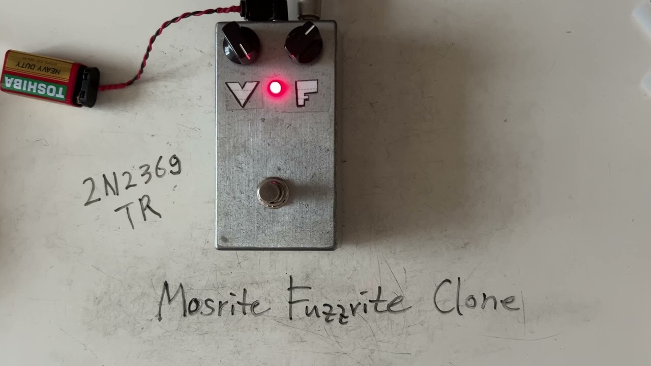 Mosrite Fuzzrite Clone | Fuzz Pedal Demo | w/ Tele & Marshall (no talking)
