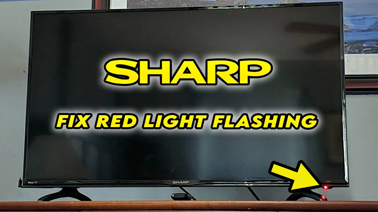 Ремонт телевизора Sharp с мигающей красной лампочкой