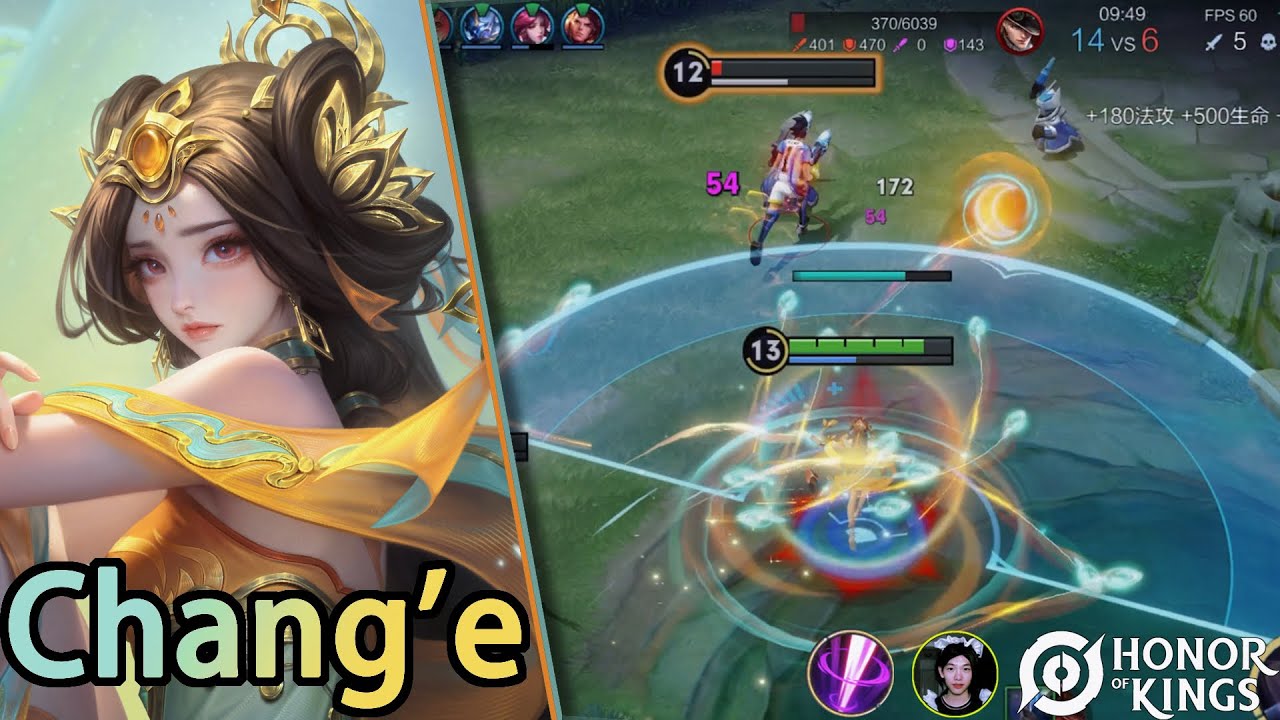 HonorofKings（Chang'e）Uma linda heroína, você gosta dela?｜A beautiful hero, do you like her?