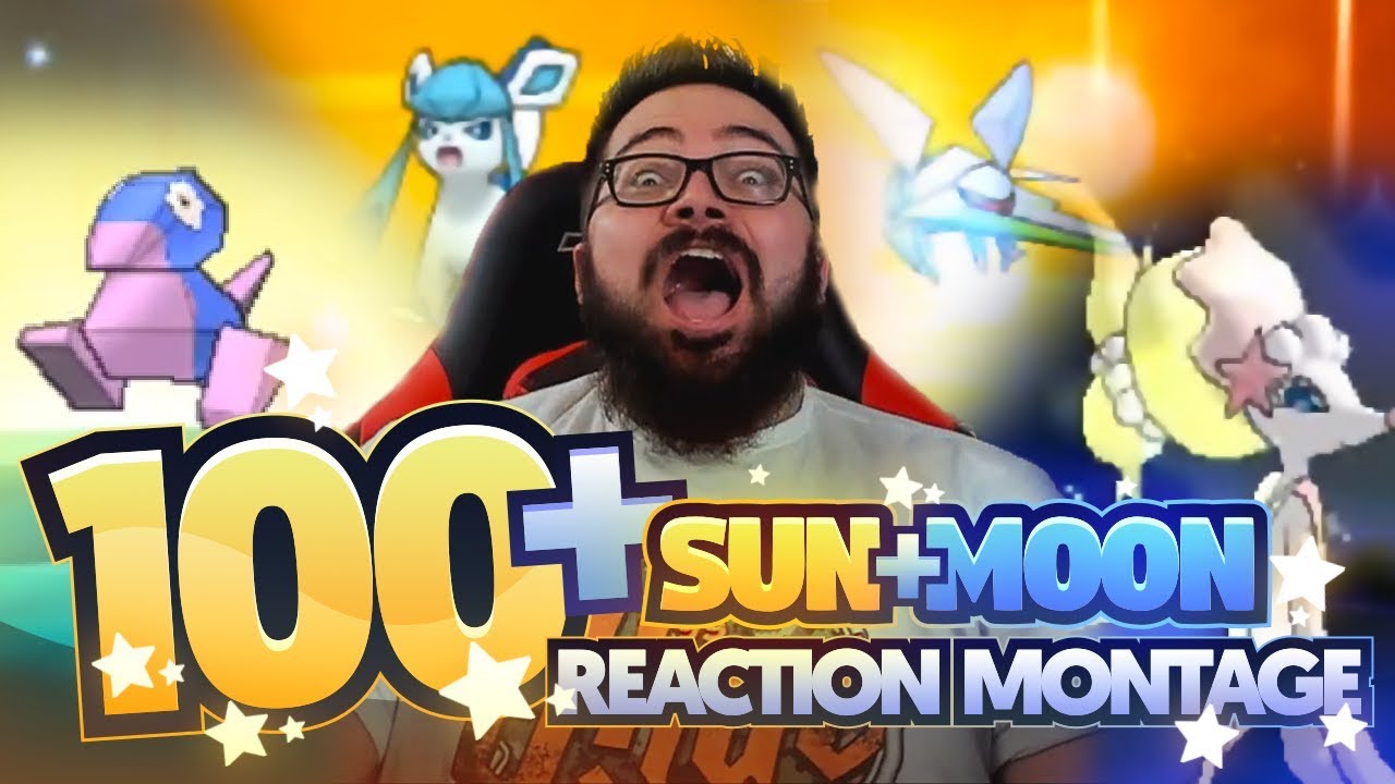 100+ УЛЬТРАЭПИЧЕСКИХ БЛЕСТЯЩИХ РЕАКЦИЙ! МОНТАЖ БЛЕСТЯЩИХ РЕАКЦИЙ Pokémon SUN AND MOON!!