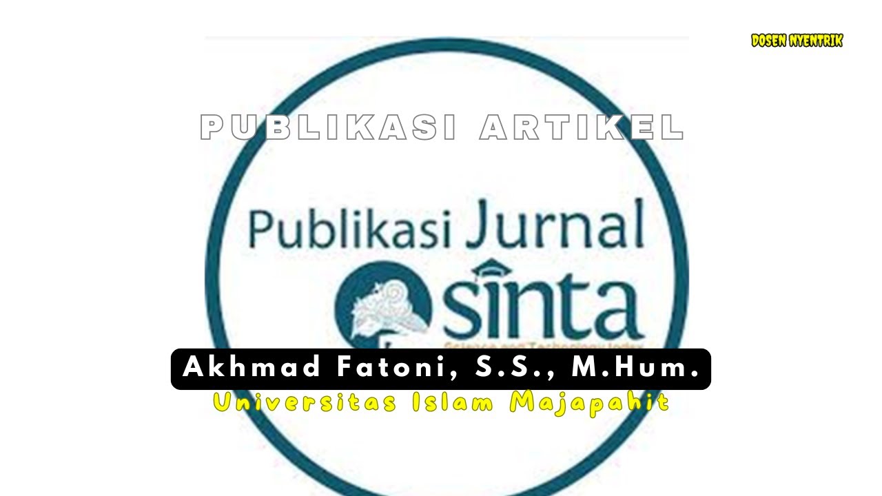 Publikasi Artikel Ilmiah dan Membuat Akun Google Schoolar