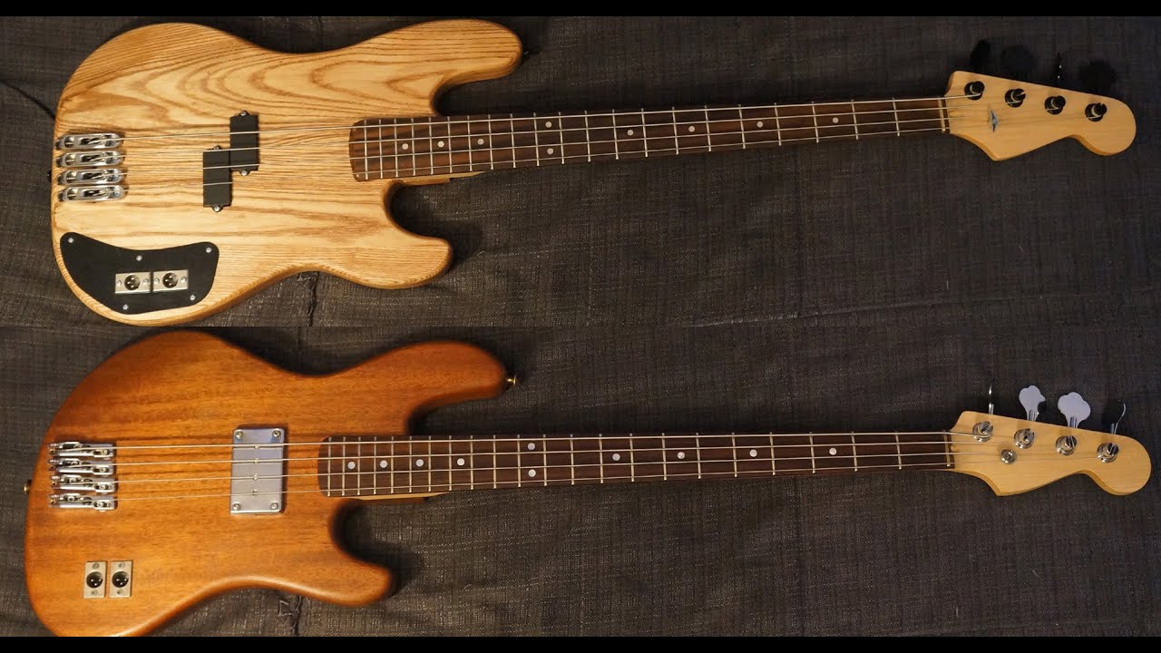 Ash vs Mahogany - Bass Guitars with Moving Coil Transducer System