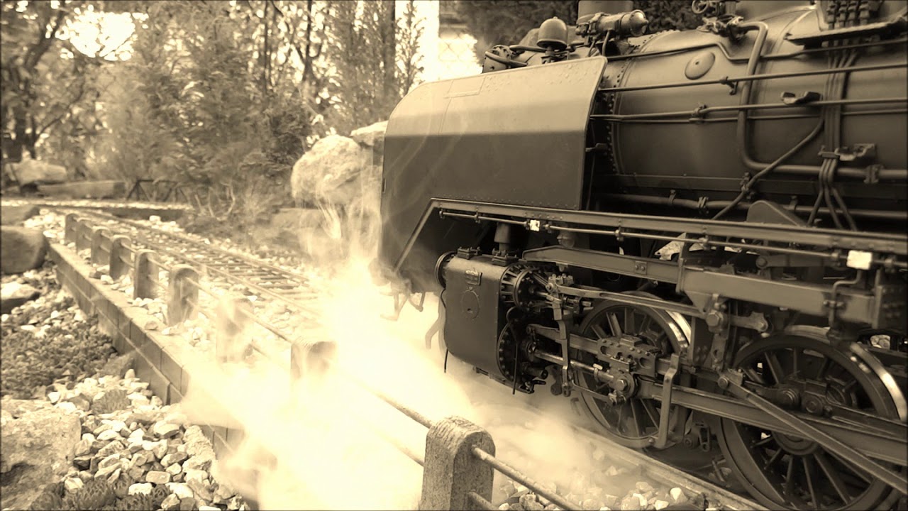 KM1 BR 50 auf der kleinen Gartenbahn Spur1 Gauge1