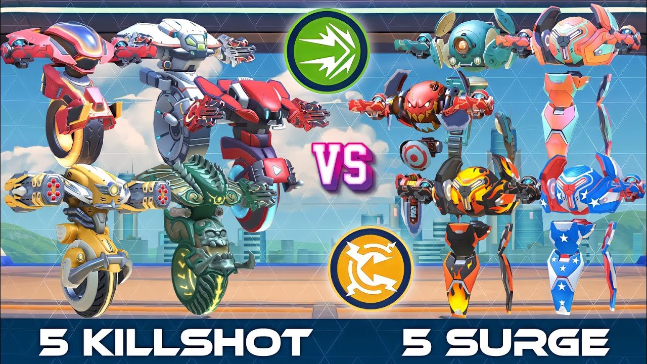5 Killshot vs 5 Surge | Who Wins? | CPC - DeathMatch Battle | Mech Arena
