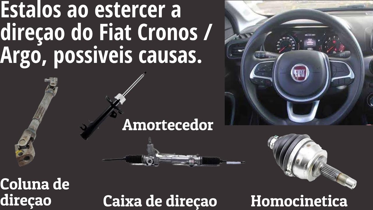 Causa, defeito e solução de estalos na direçao do Fiat Cronos/Argo