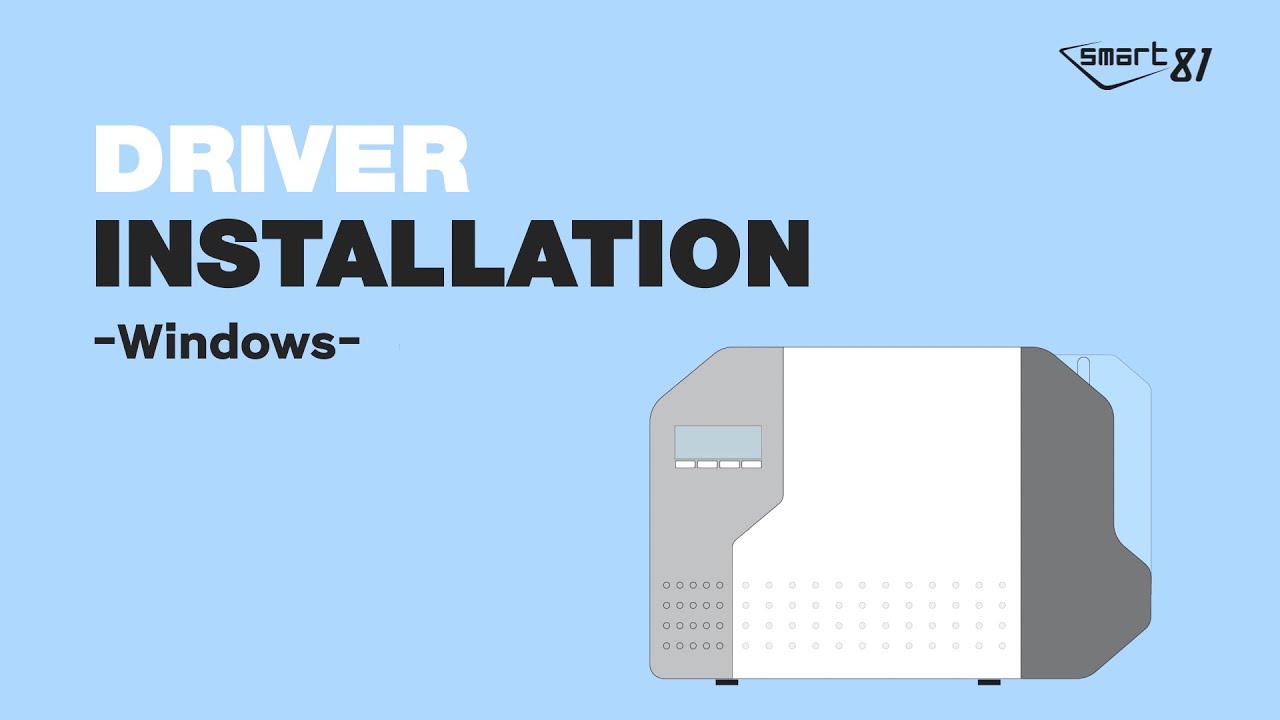 [SMART-81] ⚙Printer driver installation Tutorial of SMART-81, Retransfer card printer #windows