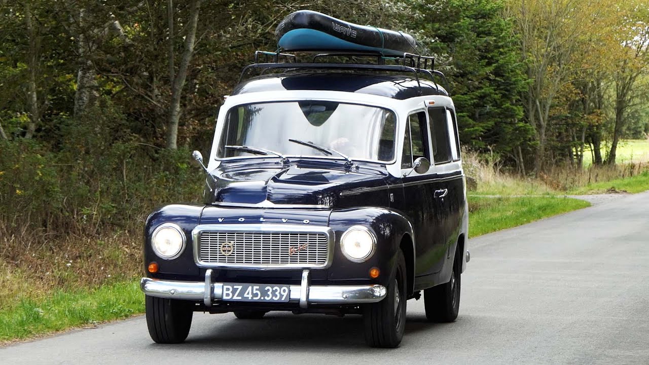 1967 Volvo 210 Duett on the way to the beach to go Paddle boarding | Drive around & Drone Views