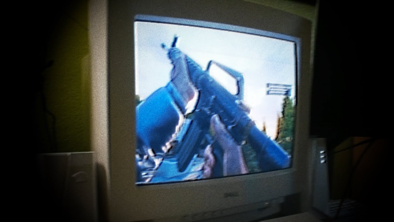 Black Ops 6 on a CRT Monitor