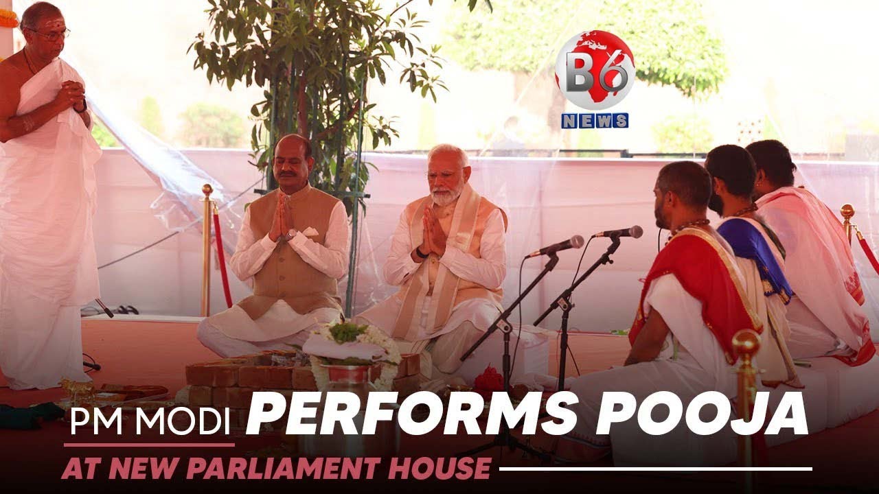 PM Modi performs pooja at new Parliament House